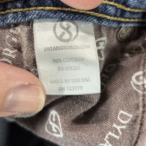 Dylan George Jeans Womens 28 Blue Bootcut Stretch Denim Mid Rise Distressed‎ - Picture 3 of 8